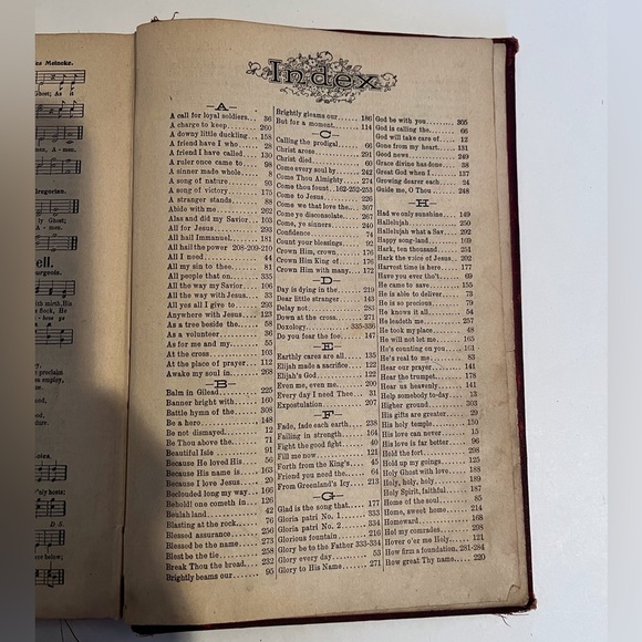 Antique Hard Cover Book of Great Revival Hymns Copyright 1911 - Picture 6 of 13